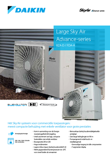 Daikin Large Sky Air Advance-series RZA-D productprofile ECPNL19-148.pdf Daikin Large Sky Air Advance-series RZA-D productprofile ECPNL19-148.pdf